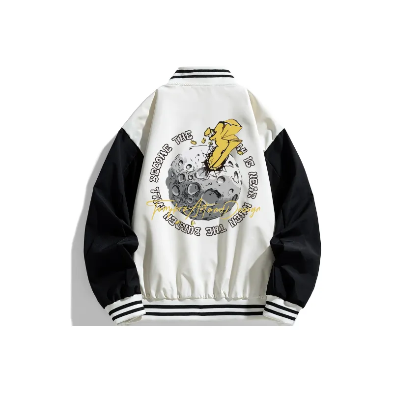 FONDLOOK Baseball Jacket Unisex-3