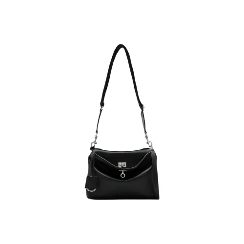 Balenciaga Calfskin Shoulder Bag Men's Black