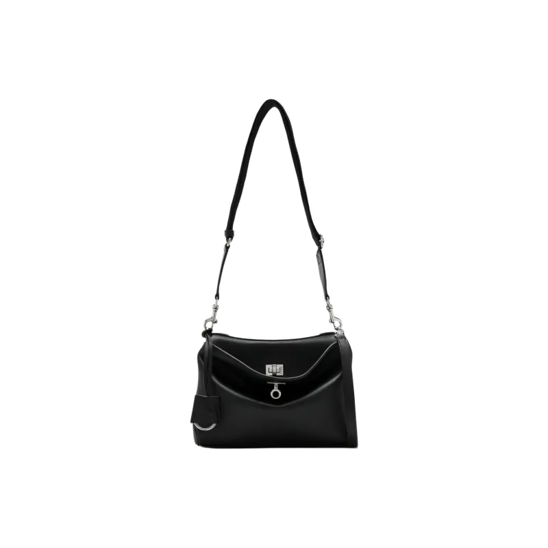 Balenciaga Calfskin Shoulder Bag Men's Black-0