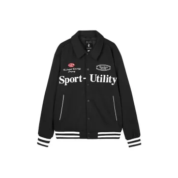 Skechers Colorful Baseball Jacket Men's Carbon Black