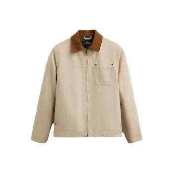 ZARA Jackets Men Tan