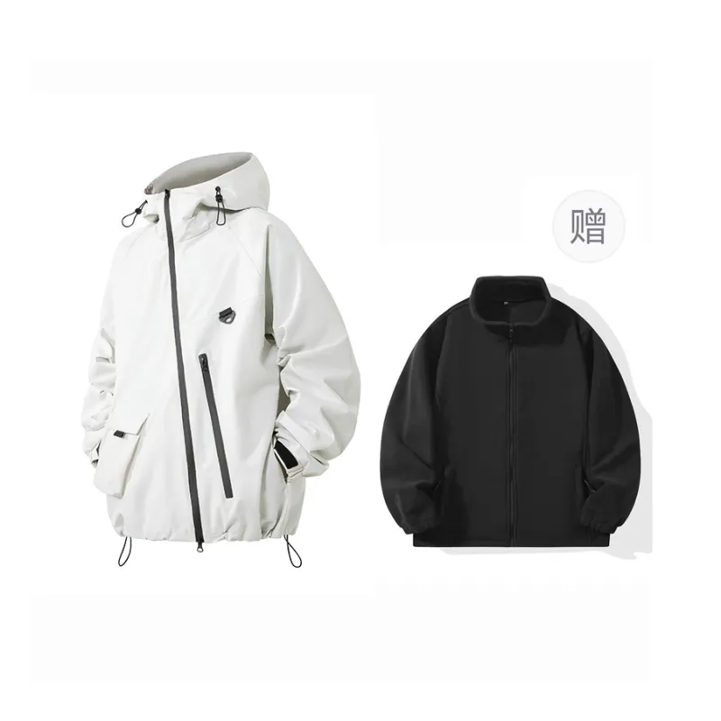BEENTRILL Waterproof, Windproof, And Breathable Windbreaker Jacket Unisex Rosefinch Red-27