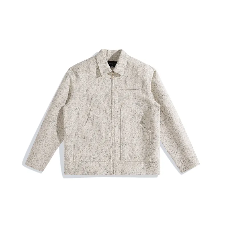 PEACEBIRD MEN PEACEBIRD MEN Fashion Collection Jackets Unisex White Loose Fit-0
