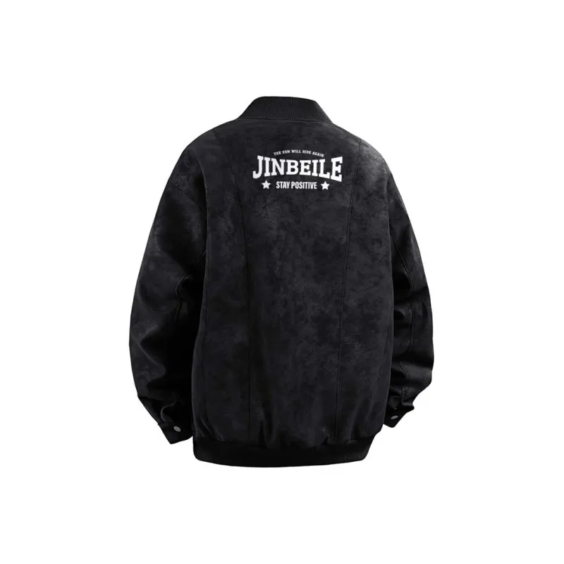 JINBEILE Jackets Coats Unisex Khaki-5