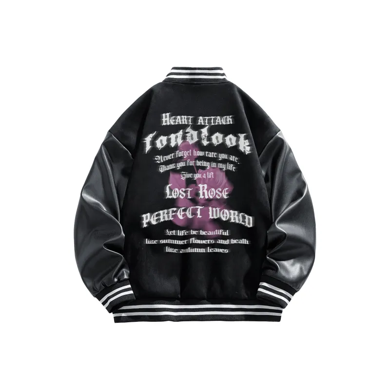 FONDLOOK Baseball Jacket Unisex-0
