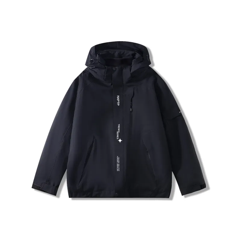 NXPTP Waterproof And Windproof To Keep Warm Windbreaker Jacket Unisex-0