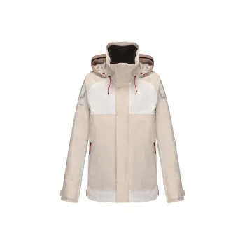 DECATHLON 500 Series Windbreaker Jacket Men's Light White Gray/Ecru