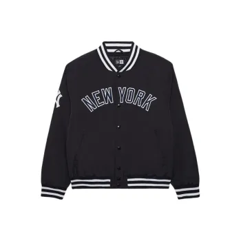 New Era x MLB Baseball Jacket Unisex Black
