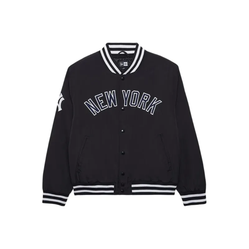 New Era x MLB Baseball Jacket Unisex Black-0