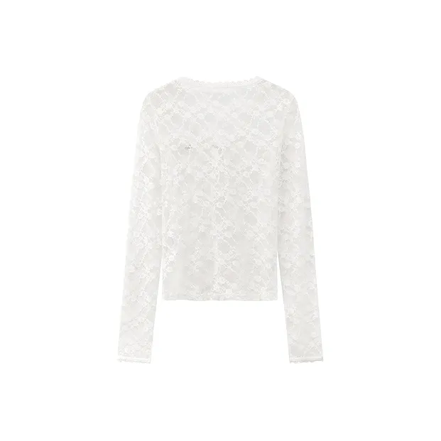 CHUU Chiffon Shirt Women's White-1