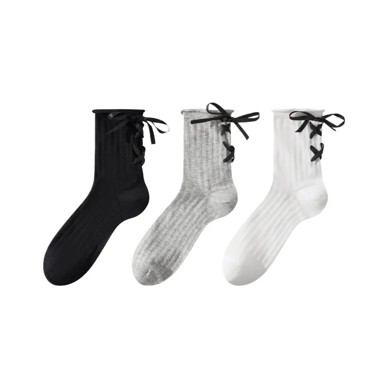 Cotton Gene Mid Calf Socks Women's Combo Set-3