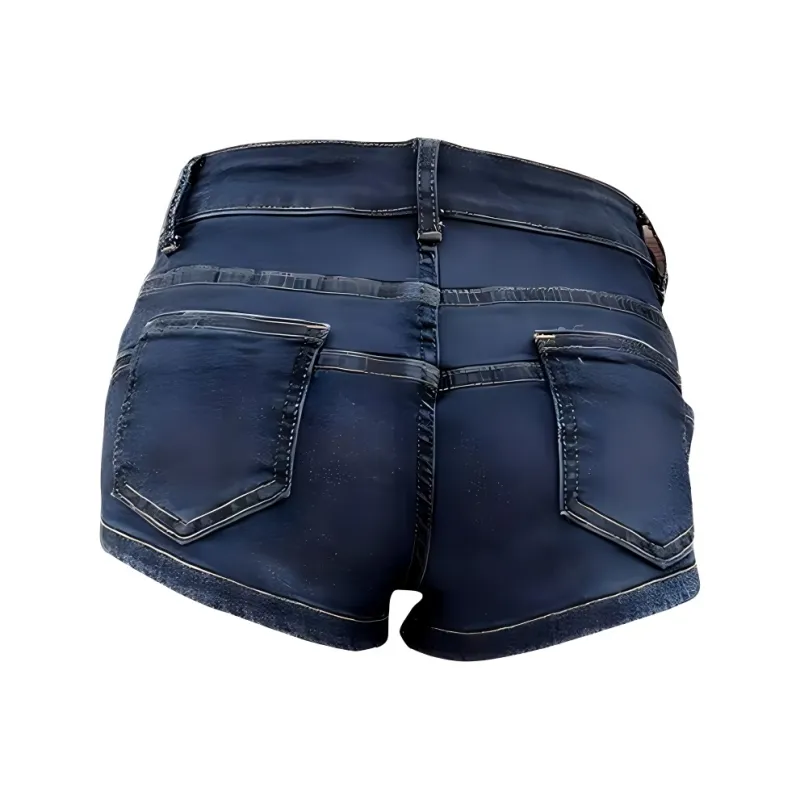 Honey Denim Shorts Women's Dark Blue-1