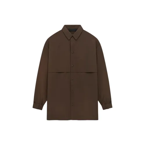Fear Of God Essentials Military Nylon Hooded Jacket Military Nylon Overshirt