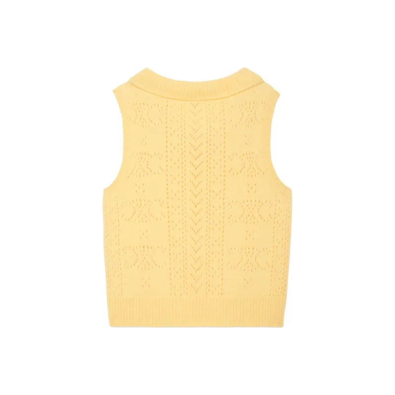 CELINE Sleeveless Knitted Vest-1