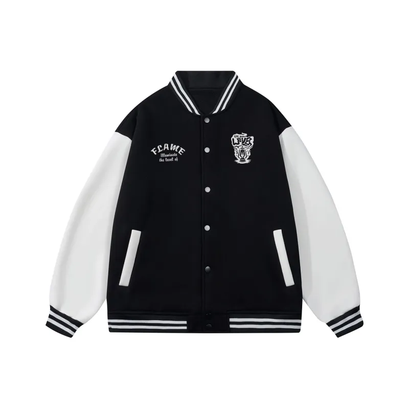 LEVEL RELAX Series Baseball Jacket Unisex-0
