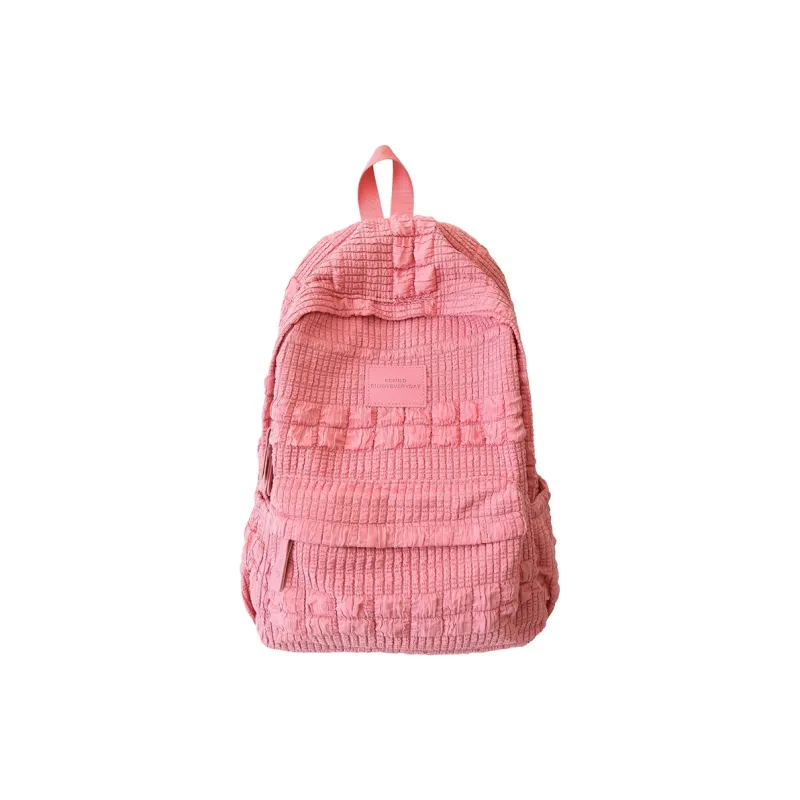 OUZIHUANG Nylon Backpack Women's White/Pink/Coffee/Blue-6
