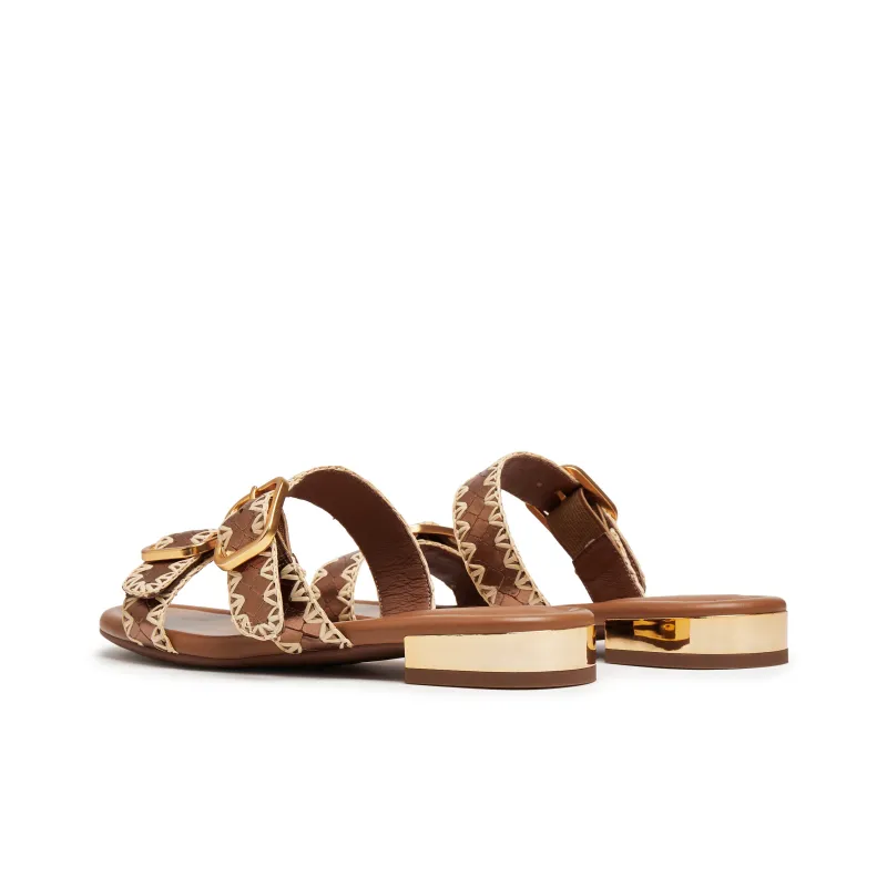 Staccato Rubber Sole Quick Dry Slide Slippers Women's Golden Apricot-2