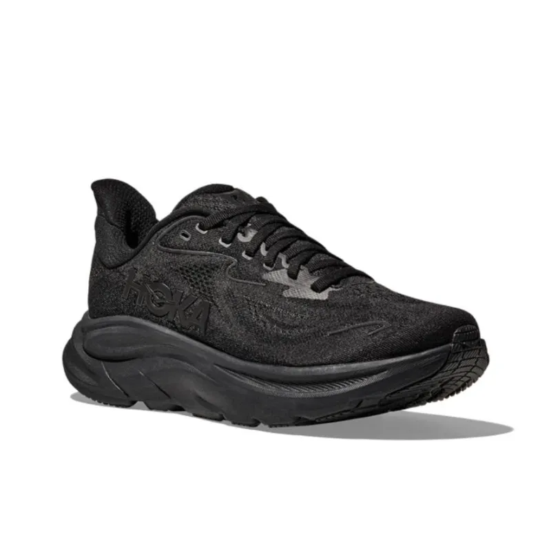 HOKA ONE ONE CLIFTON 10 Anti Slip Wear Resistant Low Top Casual Running Shoes Men's Black-2
