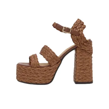 Castañer FRESA One Strap Sandals 13cm Women's Dark Brown