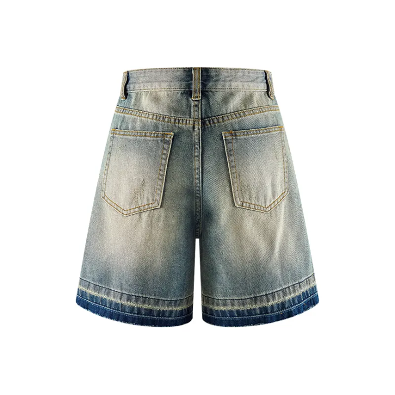 A21 Denim Shorts Women's Light Medium Blue-1