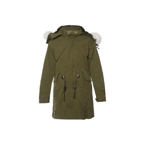 COACH Parka Coats Men Army Green