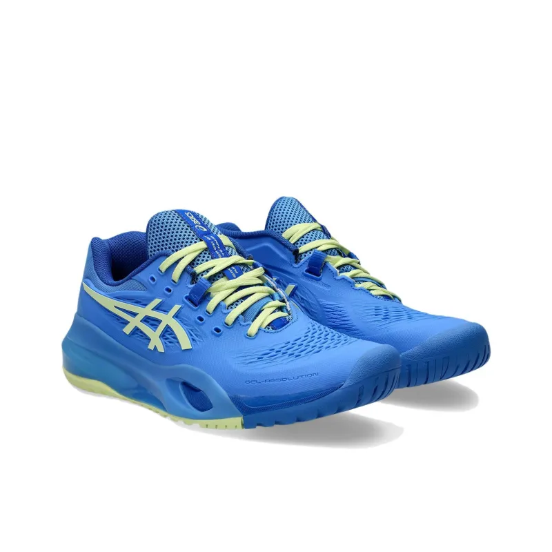 Asics Gel Resolution X Blue Coast Huddle Yellow Women's-2