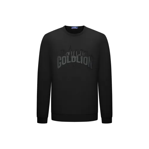 GY Goldlion 블랙 남성 맨투맨
