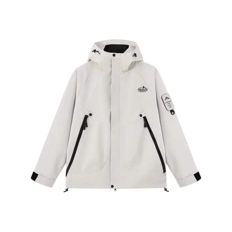 P8H9 Water Resistant Windproof Breathable Warm Lightweight Windbreaker Jacket Unisex-0