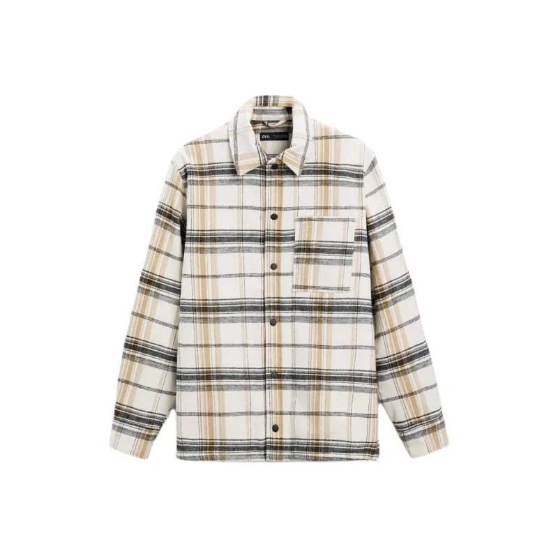 ZARA Jackets Coats Men's Grey / Beige-0