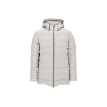 HERNO Hooded Zip Up Padded Coat