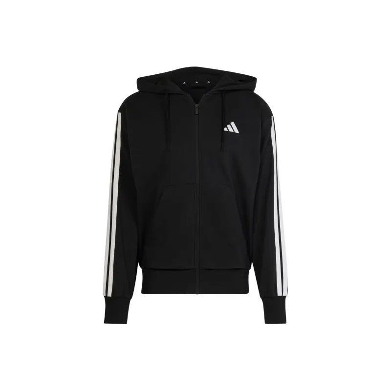 Adidas Essentials 3 Stripes French Terry Full Zip Hoodie-0