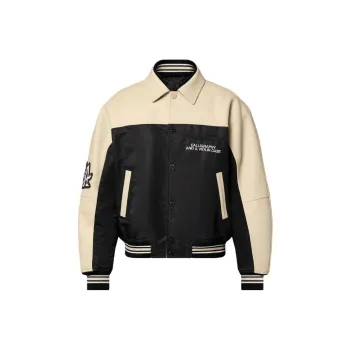 LOUIS VUITTON Leather And Nylon Blouson