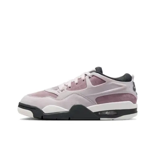 Jordan Air Jordan 4 Anti Slip Wear Resistant Low Top Vintage Basketball Shoes Women's Purple