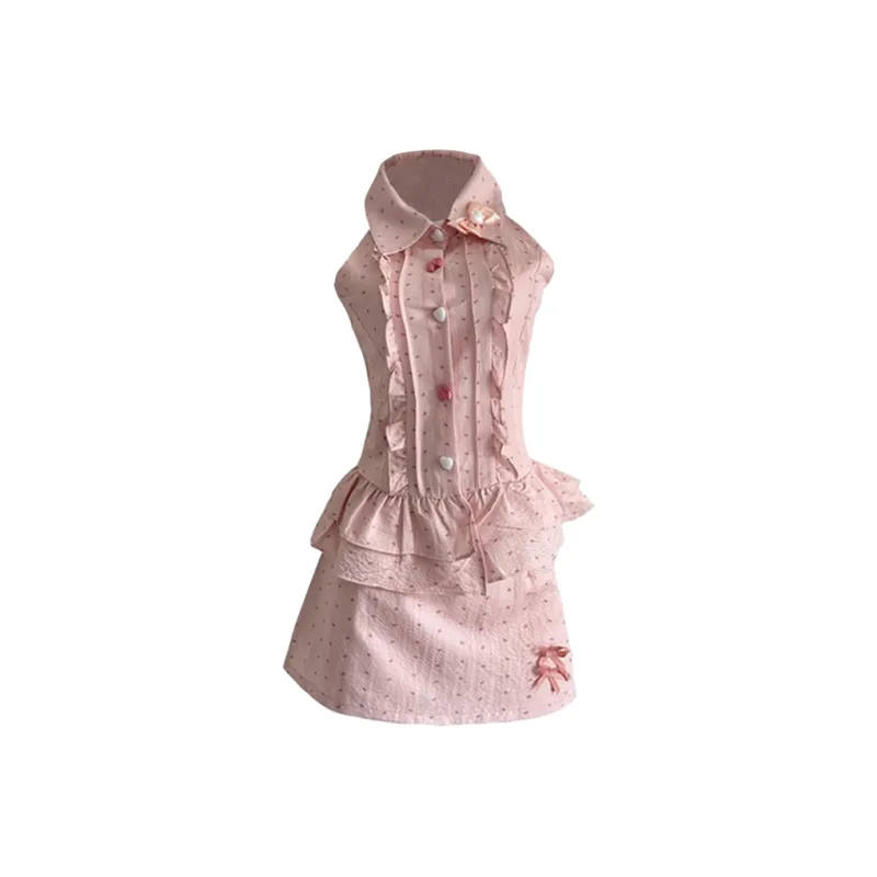 Skirt Set Women's Pink Single Item-7