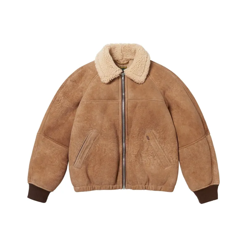 Supreme X Schott Shearling Bomber Jacket-0