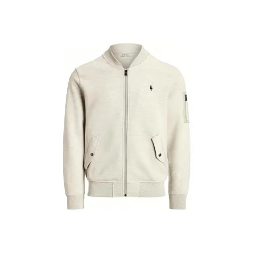 Polo Ralph Lauren FW23 Baseball Jacket Men's Light Gray