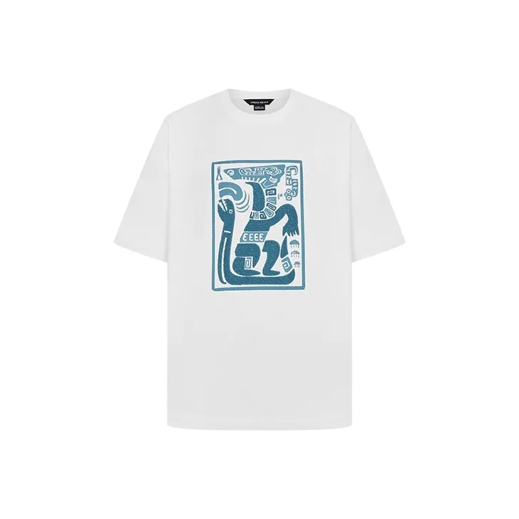 URBAN REVIVO T Shirt Men's Raw White-0
