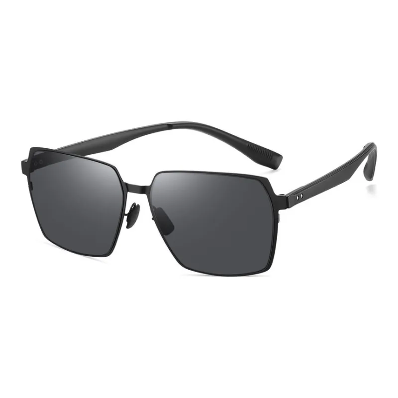 Yamaichi Maru Stainless Steel TR90 Square Sunglasses Unisex-3