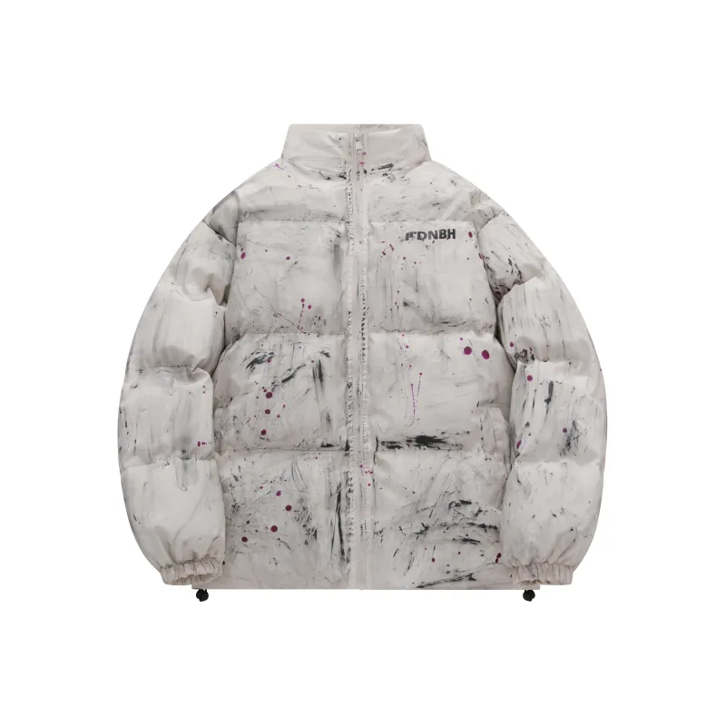 DNBH Puffer Jacket Unisex Mixed Flowers-0