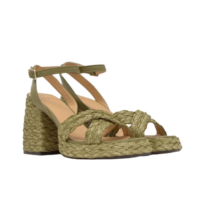 Castañer Valeriette One Strap Sandals 10cm Women's Green-1