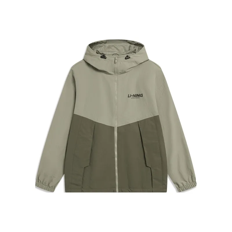 LiNing Sports Fashion Collection Jacket Men's Grass Green/Dark Olive Green-0