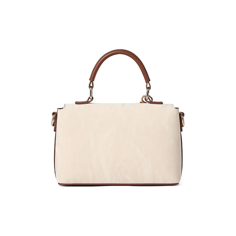 TUCANO PU Shoulder Bag, Crossbody Bag, Handbag Regular Women's Ecru/Black/Camel/Brown-28