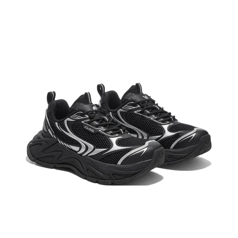 CAMEL Slip Resistant, Lightweight, And Breathable Low Top Chunky Sneakers Men's-5