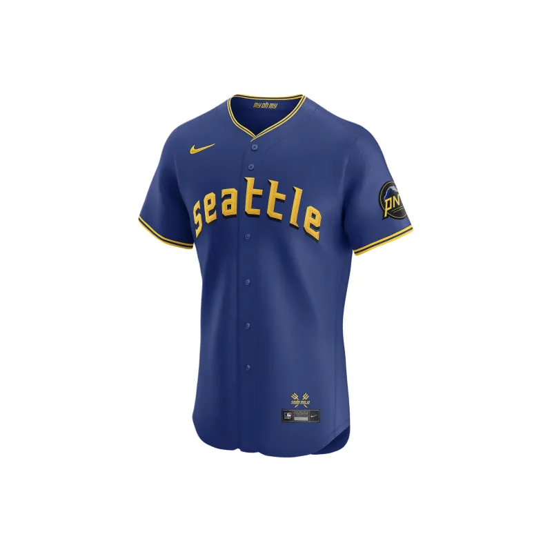 Nike x MLB Dri-FIT ADVSeattle Mariners FW24 Baseball Jacket Men's Blue-0