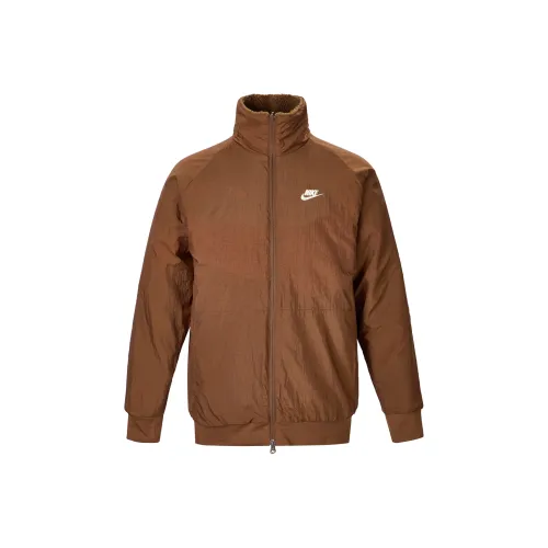 Nike SportswearSwoosh Velvet feel Coat Men's Cocoa/Coconut Milk/Light British Brown/Coconut Milk