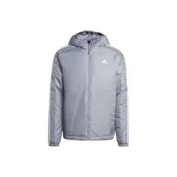 Adidas Free Shipping With AdiClub Essentials 3-Stripes Insulated Hooded Jacket