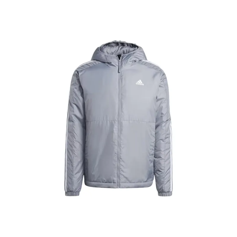 Adidas Free Shipping With AdiClub Essentials 3-Stripes Insulated Hooded Jacket-0