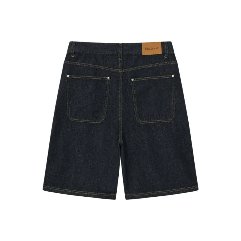 COVERNAT Denim Shorts Men's Indigo-1