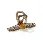 Tubas Caramel Round Bead Claw Clip