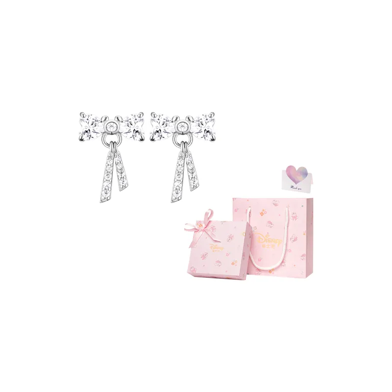Disney S925 Silver Stud Earrings Women's-6